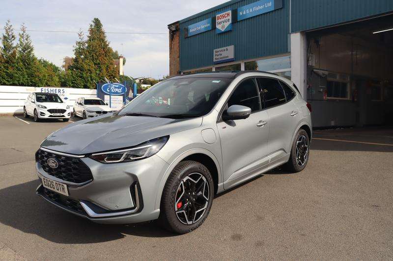 A 2026 FORD KUGA 2.5 Duratec 14.4kWh ST-Line X SUV 5dr Petrol Plug-in Hybrid CVT Euro 6 (s/s) (243 ps) A 2026 FORD KUGA 2.5 Duratec 14.4kWh ST-Line X SUV 5dr Petrol Plug-in Hybrid CVT Euro 6 (s/s) (243 ps)
