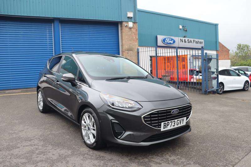 A 2023 FORD FIESTA 1.0T EcoBoost MHEV Titanium Hatchback 5dr Petrol Hybrid Manual Euro 6 (s/s) (125 ps) A 2023 FORD FIESTA 1.0T EcoBoost MHEV Titanium Hatchback 5dr Petrol Hybrid Manual Euro 6 (s/s) (125 ps)