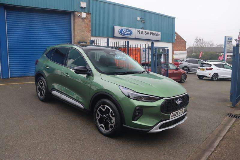 A 2025 FORD KUGA 2.5 Duratec 14.4kWh Active SUV 5dr Petrol Plug-in Hybrid CVT Euro 6 (s/s) (243 ps) A 2025 FORD KUGA 2.5 Duratec 14.4kWh Active SUV 5dr Petrol Plug-in Hybrid CVT Euro 6 (s/s) (243 ps)