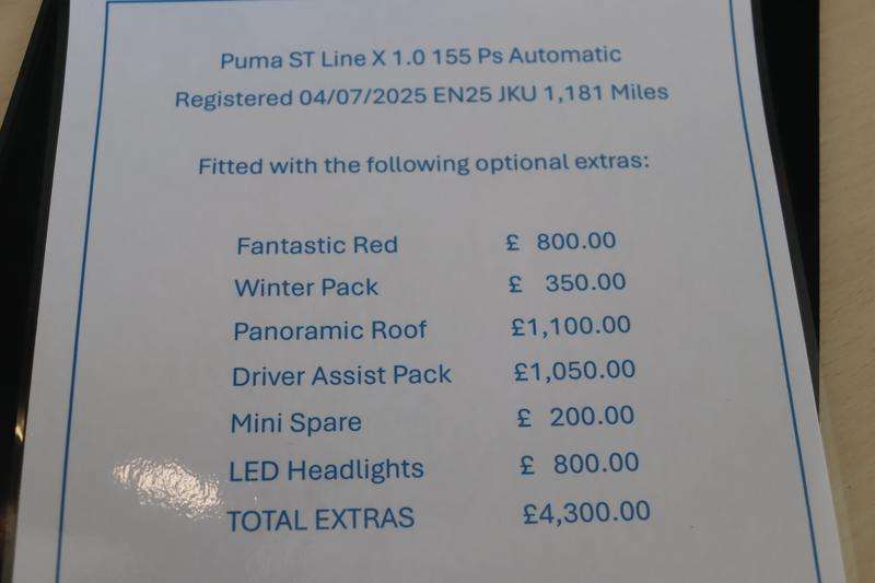 2025 FORD PUMA 2025 FORD PUMA