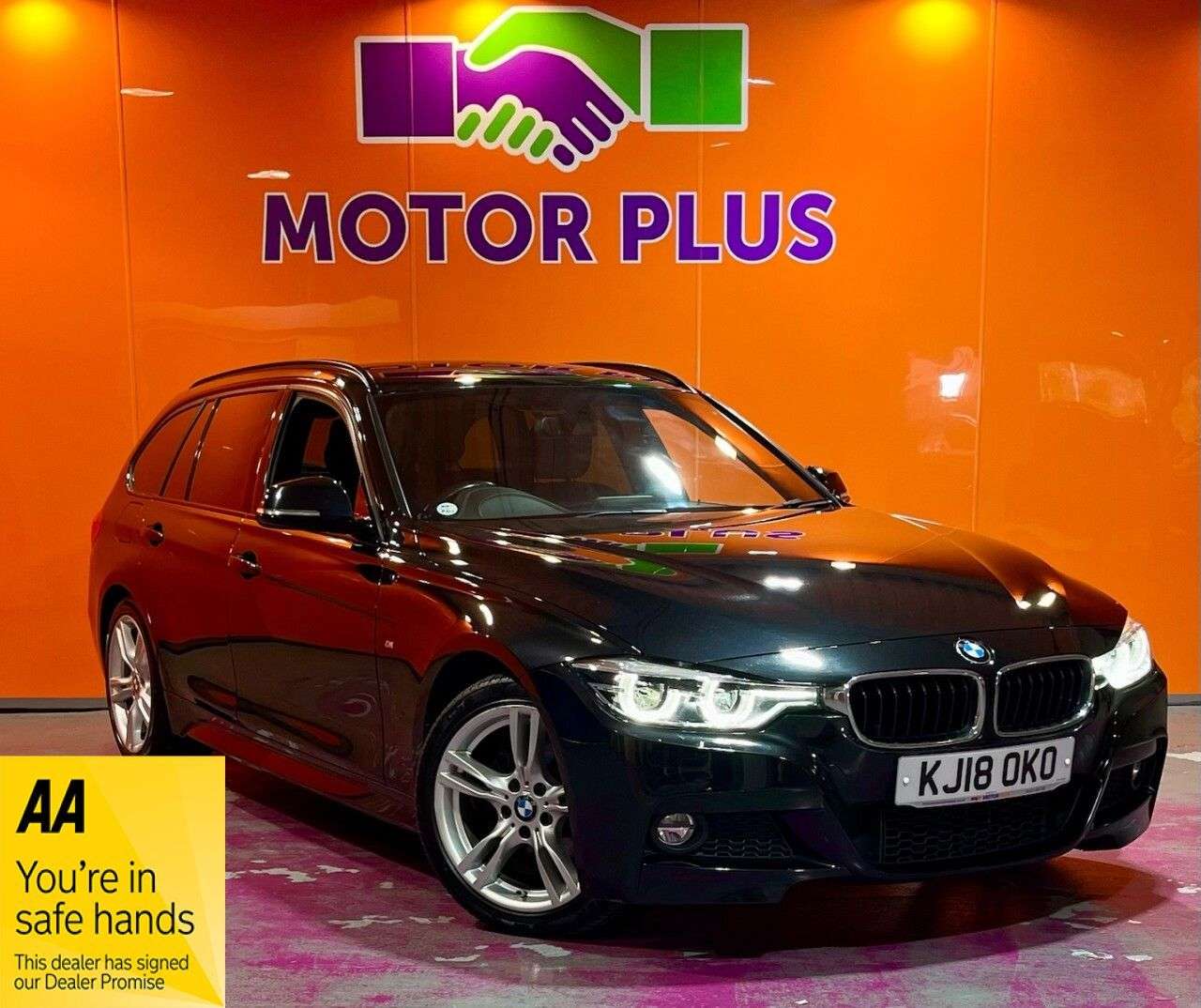 A 2018 BMW 3 SERIES 2.0 320i M Sport Touring 5dr Petrol Auto Euro 6 (s/s) (184 ps) Visit Over 4 A 2018 BMW 3 SERIES 2.0 320i M Sport Touring 5dr Petrol Auto Euro 6 (s/s) (184 ps) Visit Over 4