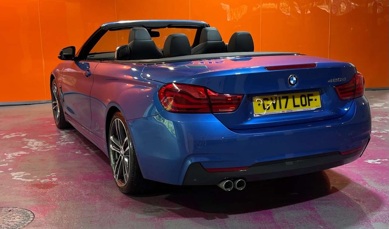 A 2017 BMW 4 SERIES 2.0 420d M Sport Convertible 2dr Diesel Auto Euro 6 (s/s) (190 ps) Visit Ov A 2017 BMW 4 SERIES 2.0 420d M Sport Convertible 2dr Diesel Auto Euro 6 (s/s) (190 ps) Visit Ov