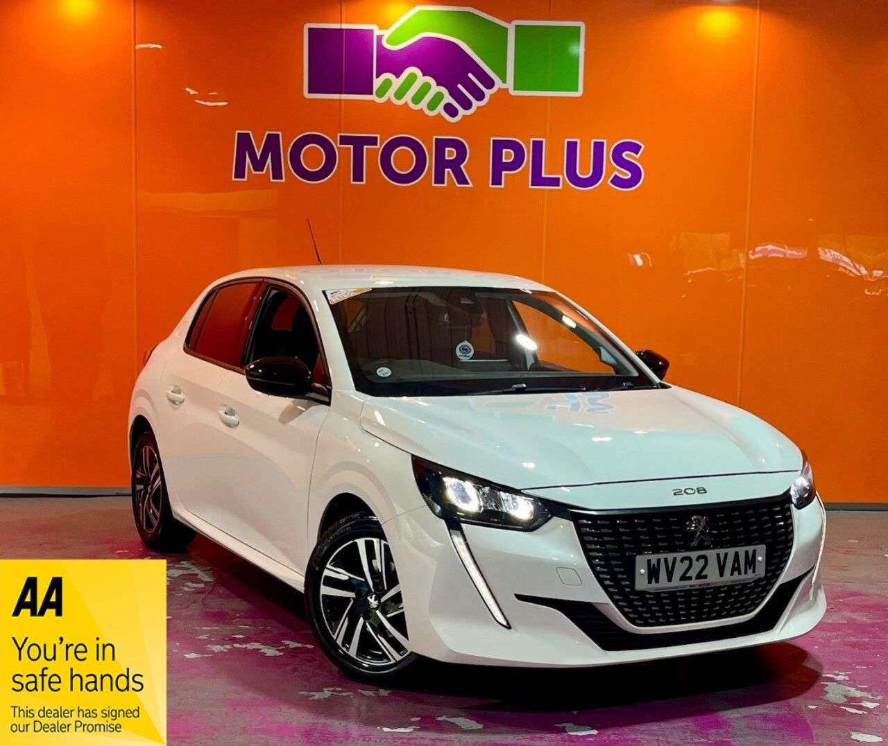 A 2022 PEUGEOT 208 1.2 PureTech Allure Premium Hatchback 5dr Petrol Manual Euro 6 (s/s) (100 p A 2022 PEUGEOT 208 1.2 PureTech Allure Premium Hatchback 5dr Petrol Manual Euro 6 (s/s) (100 p