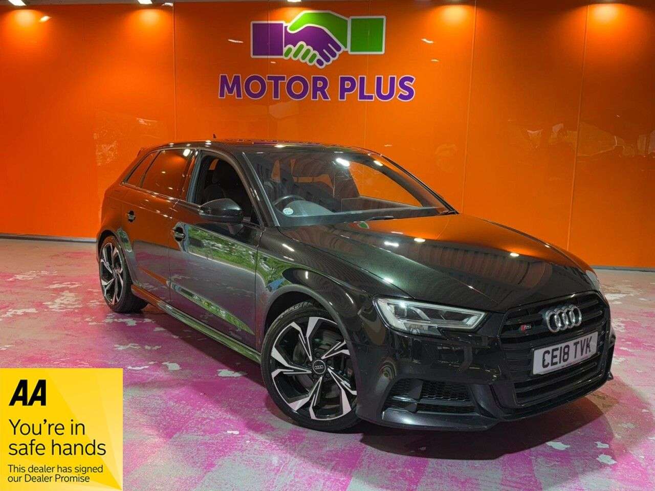 A 2018 AUDI S3 2.0 TFSI Black Edition Sportback 5dr Petrol S Tronic quattro Euro 6 (s/s) ( A 2018 AUDI S3 2.0 TFSI Black Edition Sportback 5dr Petrol S Tronic quattro Euro 6 (s/s) (