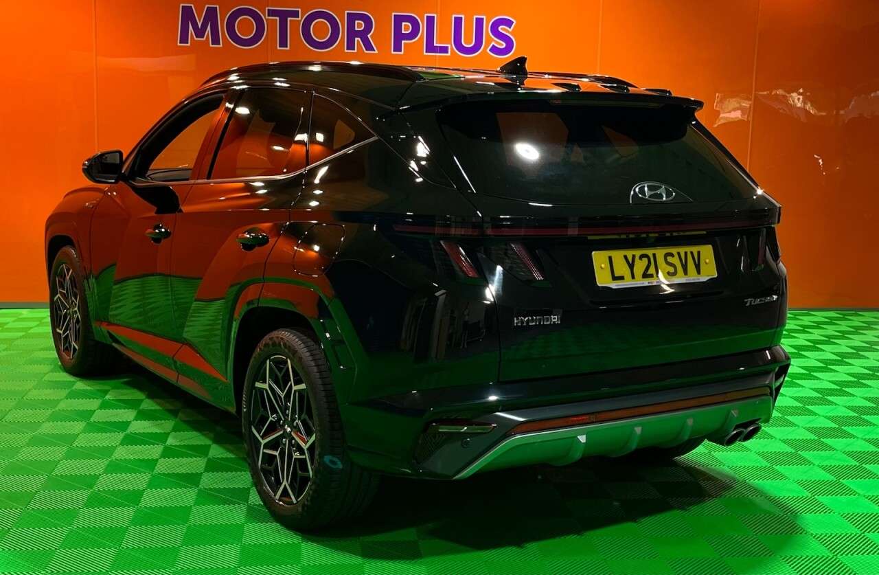 A 2021 HYUNDAI TUCSON 1.6 T-GDi MHEV N Line SUV 5dr Petrol Hybrid DCT Euro 6 (s/s) (150 ps) Visit A 2021 HYUNDAI TUCSON 1.6 T-GDi MHEV N Line SUV 5dr Petrol Hybrid DCT Euro 6 (s/s) (150 ps) Visit