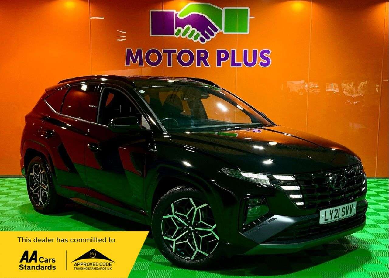 A 2021 HYUNDAI TUCSON 1.6 T-GDi MHEV N Line SUV 5dr Petrol Hybrid DCT Euro 6 (s/s) (150 ps) Visit A 2021 HYUNDAI TUCSON 1.6 T-GDi MHEV N Line SUV 5dr Petrol Hybrid DCT Euro 6 (s/s) (150 ps) Visit
