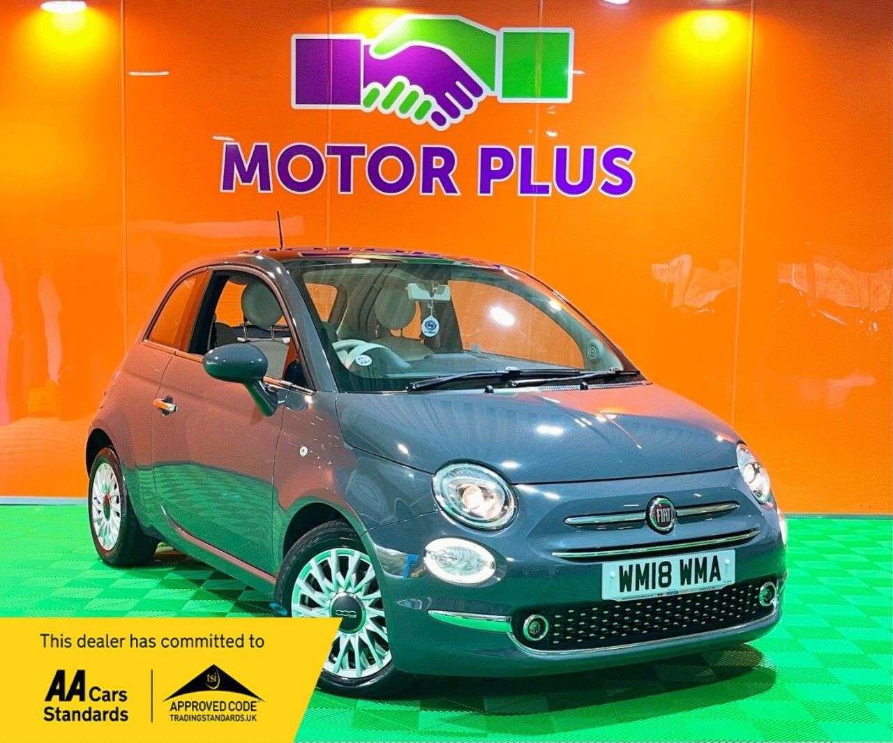 A 2018 FIAT 500 1.2 Lounge Hatchback 3dr Petrol Manual Euro 6 (s/s) (69 bhp) Visit Over 400 A 2018 FIAT 500 1.2 Lounge Hatchback 3dr Petrol Manual Euro 6 (s/s) (69 bhp) Visit Over 400