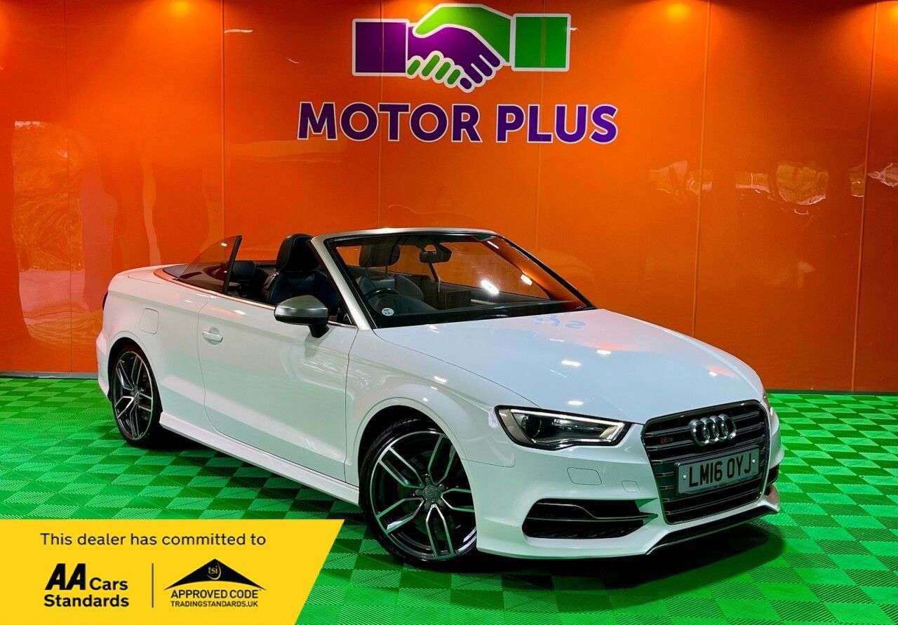 A 2016 AUDI S3 2.0 TFSI Cabriolet 2dr Petrol S Tronic quattro Euro 6 (s/s) (Nav) (300 ps) A 2016 AUDI S3 2.0 TFSI Cabriolet 2dr Petrol S Tronic quattro Euro 6 (s/s) (Nav) (300 ps)