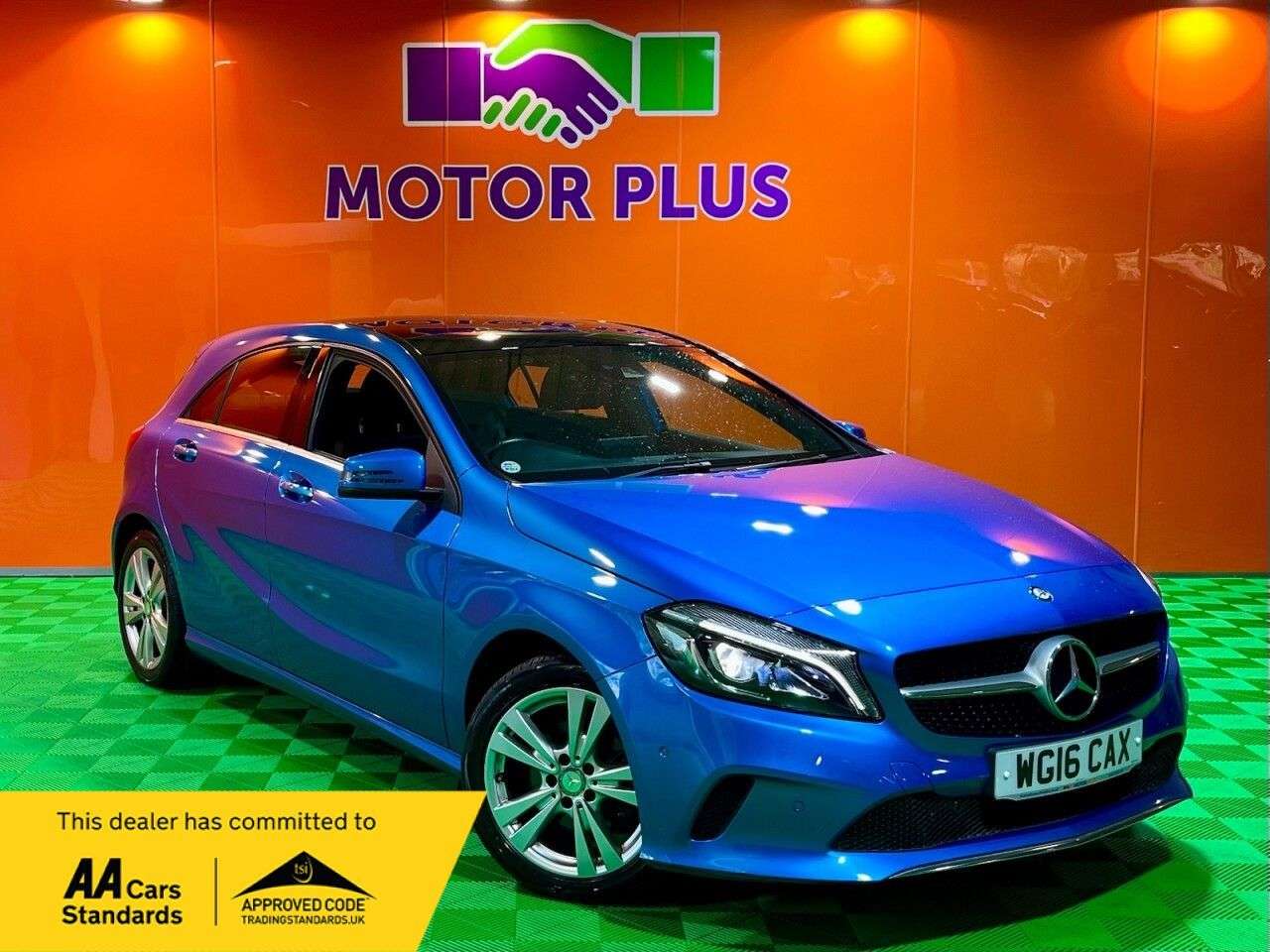 A 2016 MERCEDES-BENZ A CLASS 1.6 A180 Sport (Premium Plus) Hatchback 5dr Petrol Manual Euro 6 (s/s) (122 A 2016 MERCEDES-BENZ A CLASS 1.6 A180 Sport (Premium Plus) Hatchback 5dr Petrol Manual Euro 6 (s/s) (122