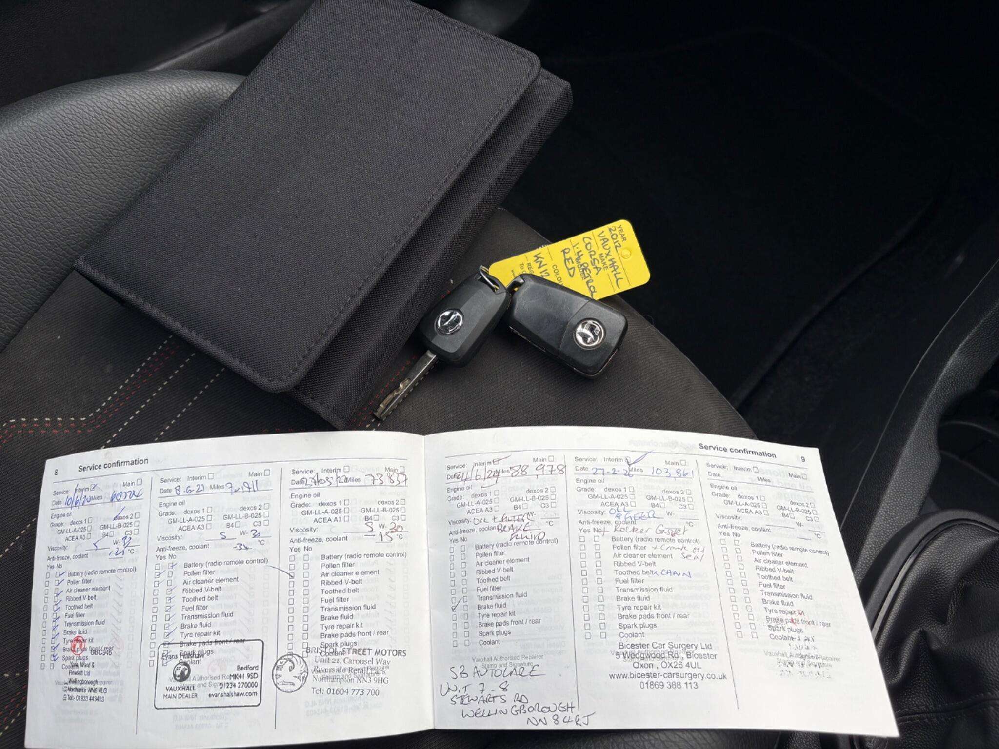 2012 VAUXHALL CORSA 2012 VAUXHALL CORSA