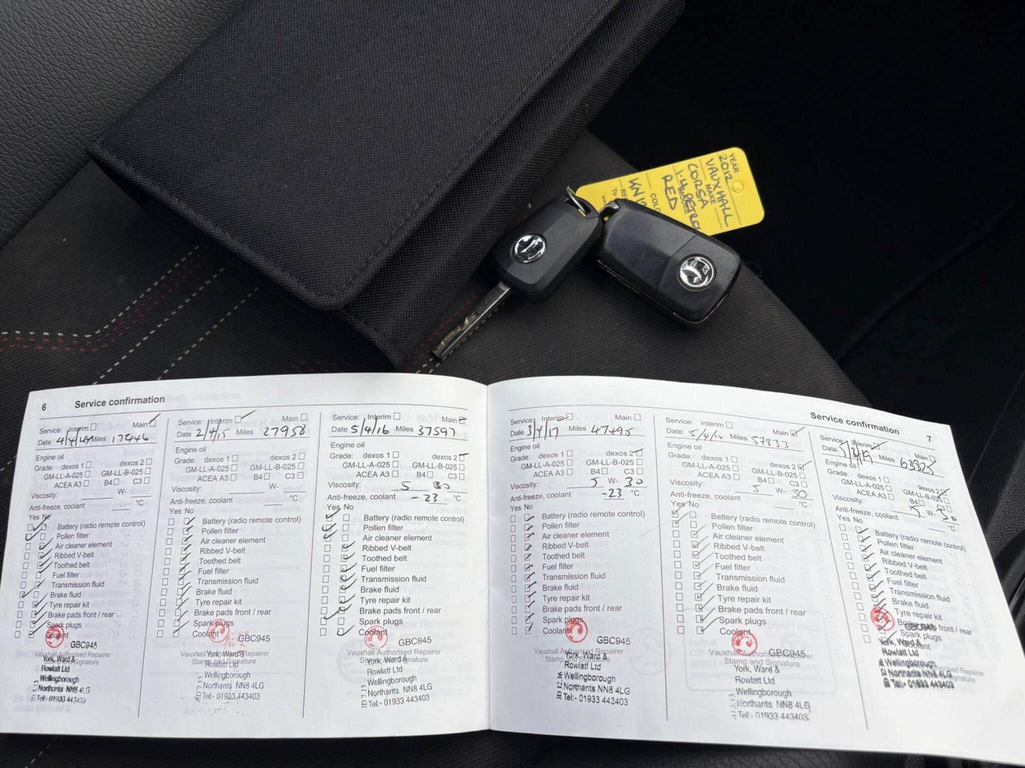 2012 VAUXHALL CORSA 2012 VAUXHALL CORSA