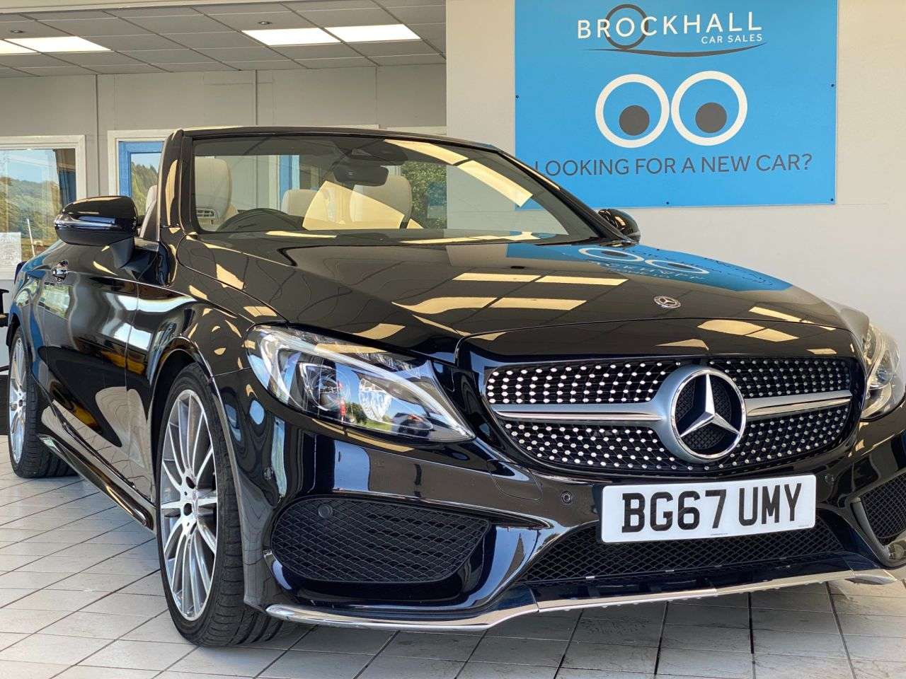 A 2017 MERCEDES-BENZ C CLASS 2.1 C220d AMG Line Cabriolet 2dr Diesel G-Tronic+ Euro 6 (s/s) (170 ps) Air A 2017 MERCEDES-BENZ C CLASS 2.1 C220d AMG Line Cabriolet 2dr Diesel G-Tronic+ Euro 6 (s/s) (170 ps) Air