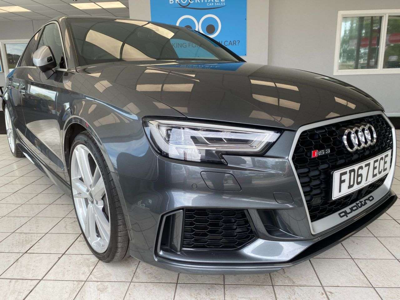 A 2017 AUDI RS3 2.5 TFSI Saloon 4dr Petrol S Tronic quattro Euro 6 (s/s) (400 ps) A 2017 AUDI RS3 2.5 TFSI Saloon 4dr Petrol S Tronic quattro Euro 6 (s/s) (400 ps)
