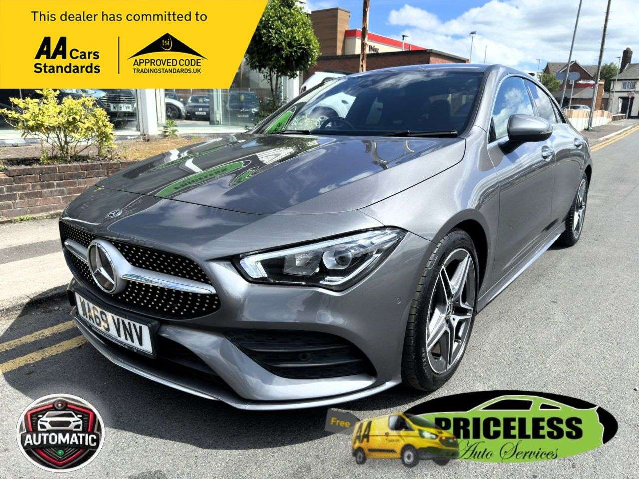 A 2019 MERCEDES-BENZ CLA AUTOMATIC 2.0 CLA220 AMG Line (Premium) Coupe 4dr Petrol 7G-DCT Euro 6 (s/s A 2019 MERCEDES-BENZ CLA AUTOMATIC 2.0 CLA220 AMG Line (Premium) Coupe 4dr Petrol 7G-DCT Euro 6 (s/s