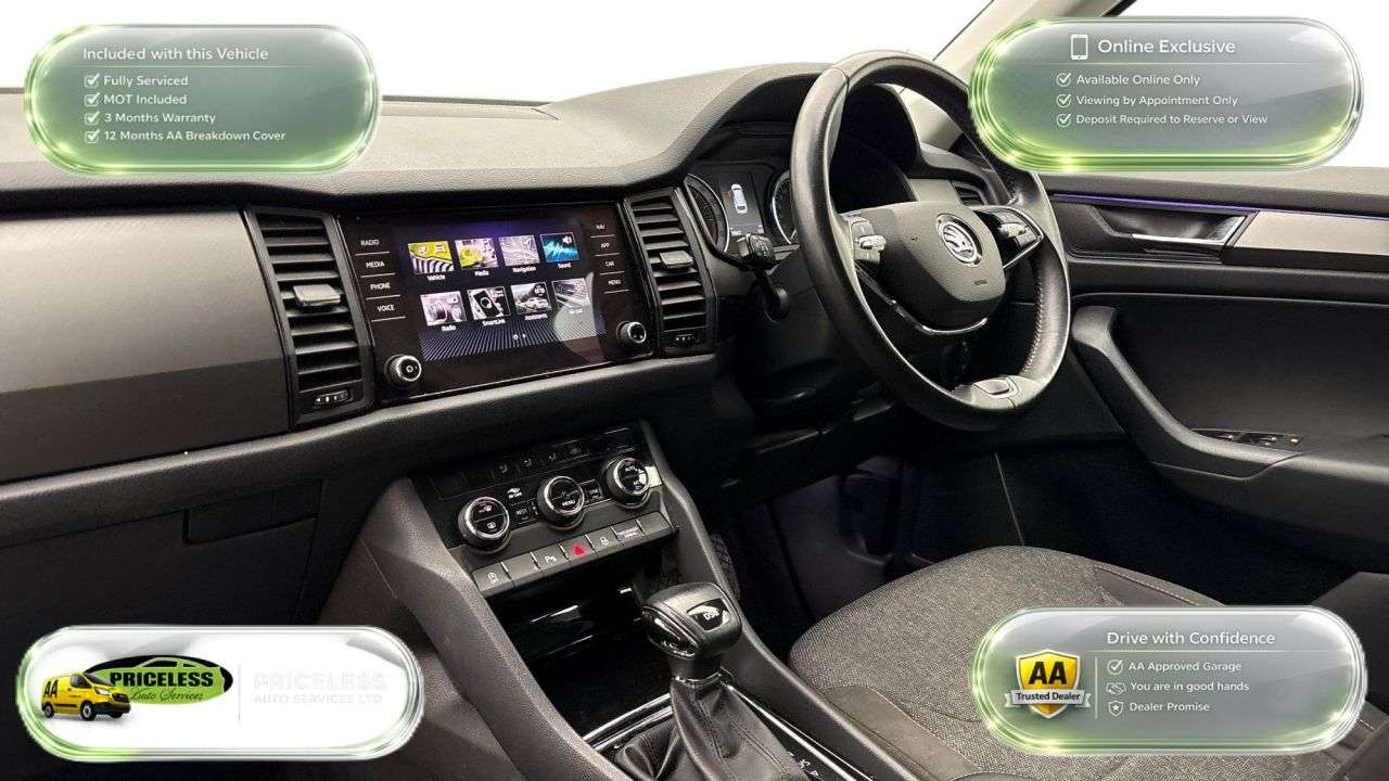 A 2021 SKODA KODIAQ AUTOMATIC 2.0 TDI SE Drive SUV 5dr Diesel DSG Euro 6 (s/s) (7 Seat) (150 ps A 2021 SKODA KODIAQ AUTOMATIC 2.0 TDI SE Drive SUV 5dr Diesel DSG Euro 6 (s/s) (7 Seat) (150 ps