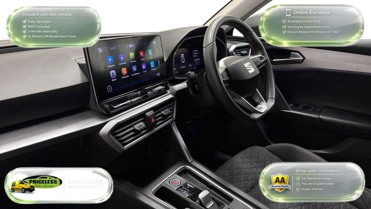 A 2021 SEAT LEON AUTOMATIC 1.4 eHybrid 12.8kWh FR Hatchback 5dr Petrol Plug-in Hybrid DSG Eu A 2021 SEAT LEON AUTOMATIC 1.4 eHybrid 12.8kWh FR Hatchback 5dr Petrol Plug-in Hybrid DSG Eu