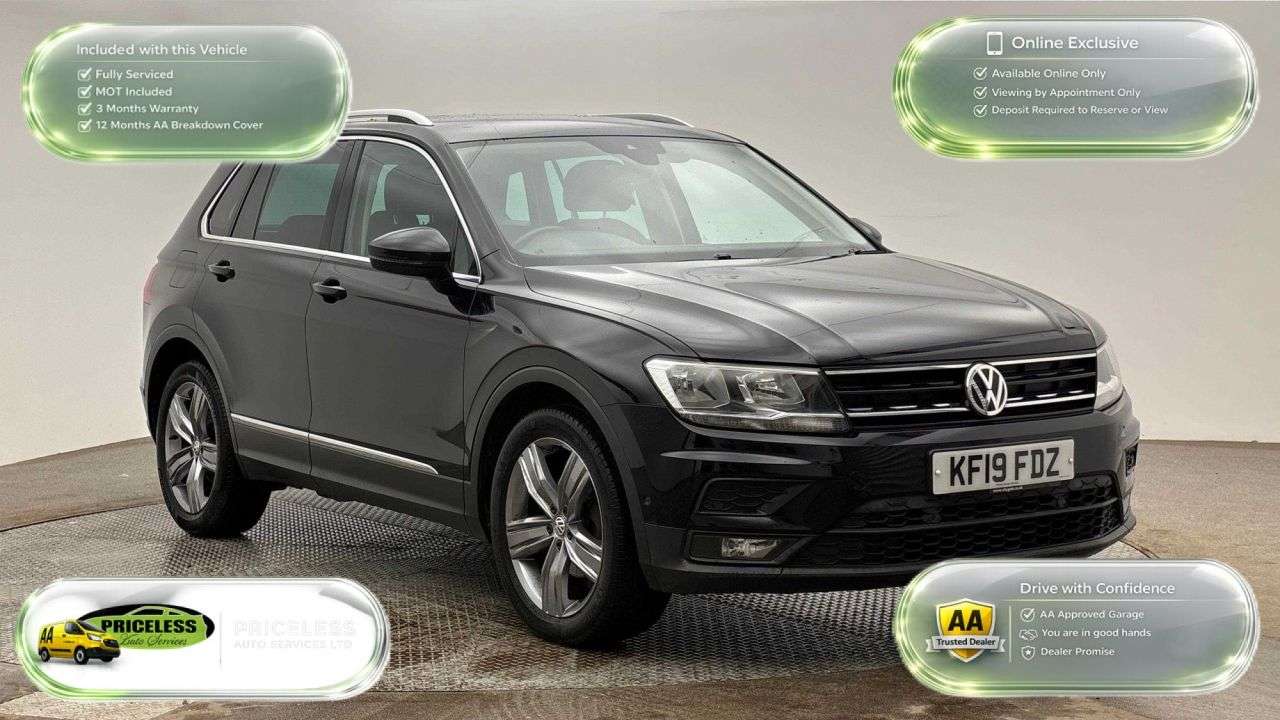 A 2019 VOLKSWAGEN TIGUAN AUTOMATIC 1.5 TSI EVO Match SUV 5dr Petrol DSG Euro 6 (s/s) (150 ps) A 2019 VOLKSWAGEN TIGUAN AUTOMATIC 1.5 TSI EVO Match SUV 5dr Petrol DSG Euro 6 (s/s) (150 ps)