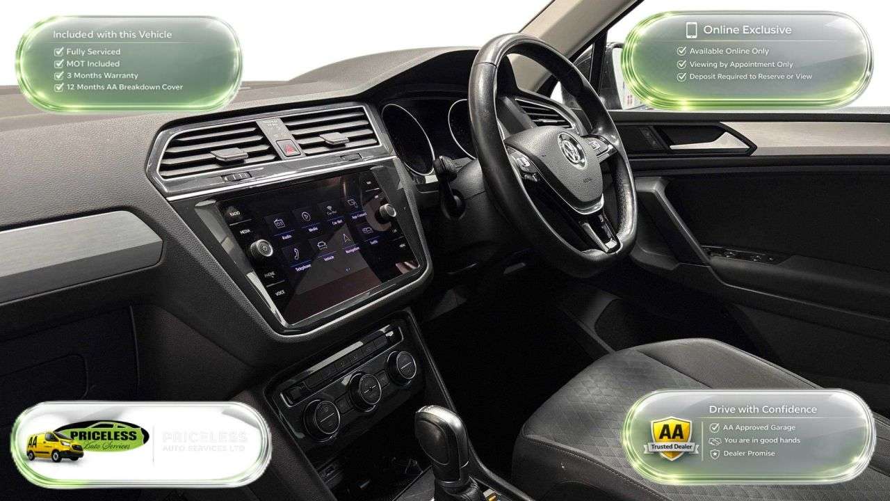 A 2019 VOLKSWAGEN TIGUAN AUTOMATIC 1.5 TSI EVO Match SUV 5dr Petrol DSG Euro 6 (s/s) (150 ps) A 2019 VOLKSWAGEN TIGUAN AUTOMATIC 1.5 TSI EVO Match SUV 5dr Petrol DSG Euro 6 (s/s) (150 ps)