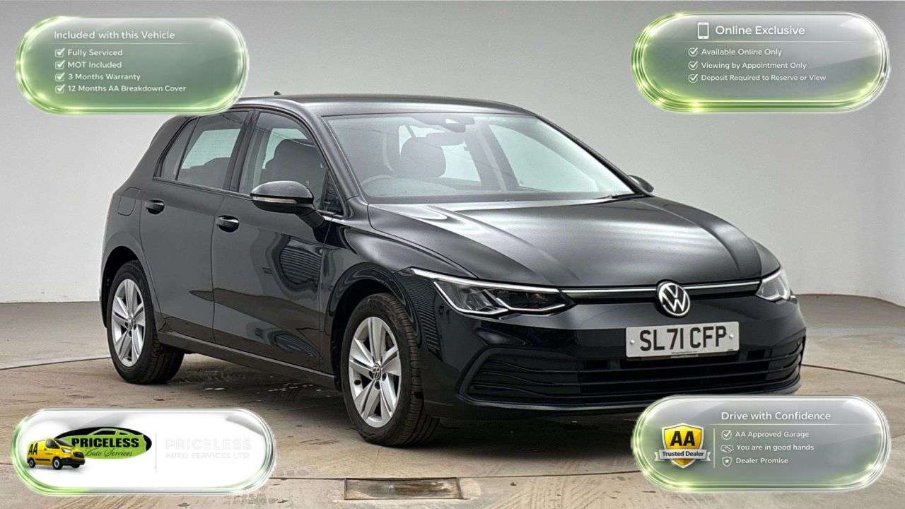 A 2021 VOLKSWAGEN GOLF AUTOMATIC 1.5 eTSI MHEV Life Hatchback 5dr Petrol Hybrid DSG Euro 6 (s/s) ( A 2021 VOLKSWAGEN GOLF AUTOMATIC 1.5 eTSI MHEV Life Hatchback 5dr Petrol Hybrid DSG Euro 6 (s/s) (