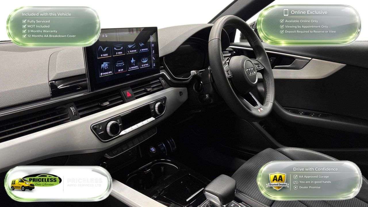 A 2024 AUDI A4 AUTOMATIC 2.0 TFSI 40 S line Saloon 4dr Petrol S Tronic Euro 6 (s/s) (204 p A 2024 AUDI A4 AUTOMATIC 2.0 TFSI 40 S line Saloon 4dr Petrol S Tronic Euro 6 (s/s) (204 p