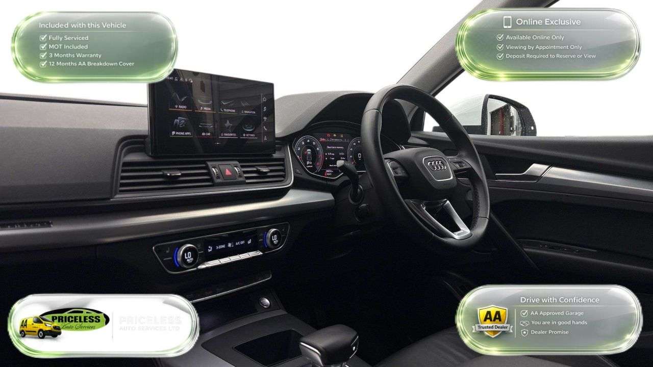 A 2022 AUDI Q5 AUTOMATIC 2.0 TFSI 45 Sport SUV 5dr Petrol S Tronic quattro Euro 6 (s/s) (2 A 2022 AUDI Q5 AUTOMATIC 2.0 TFSI 45 Sport SUV 5dr Petrol S Tronic quattro Euro 6 (s/s) (2