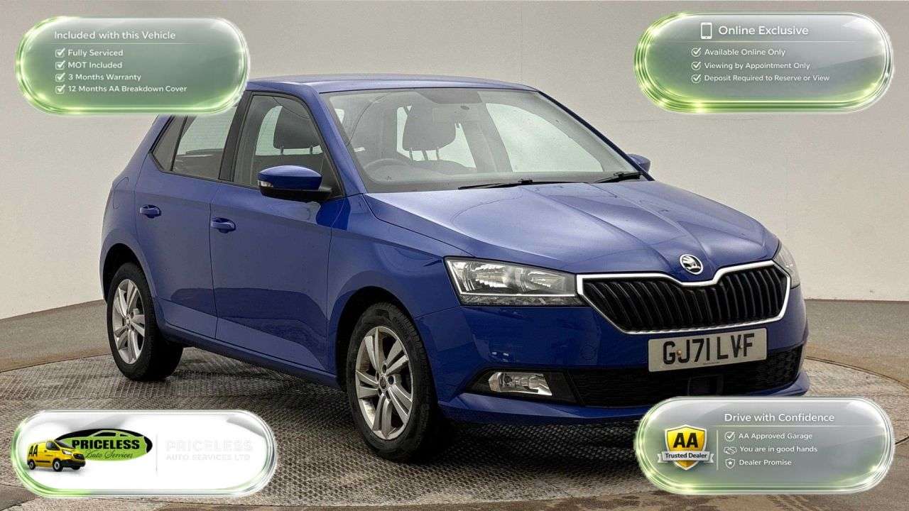 A 2021 SKODA FABIA 1.0 SE Hatchback 5dr Petrol Manual Euro 6 (s/s) (60 ps) A 2021 SKODA FABIA 1.0 SE Hatchback 5dr Petrol Manual Euro 6 (s/s) (60 ps)