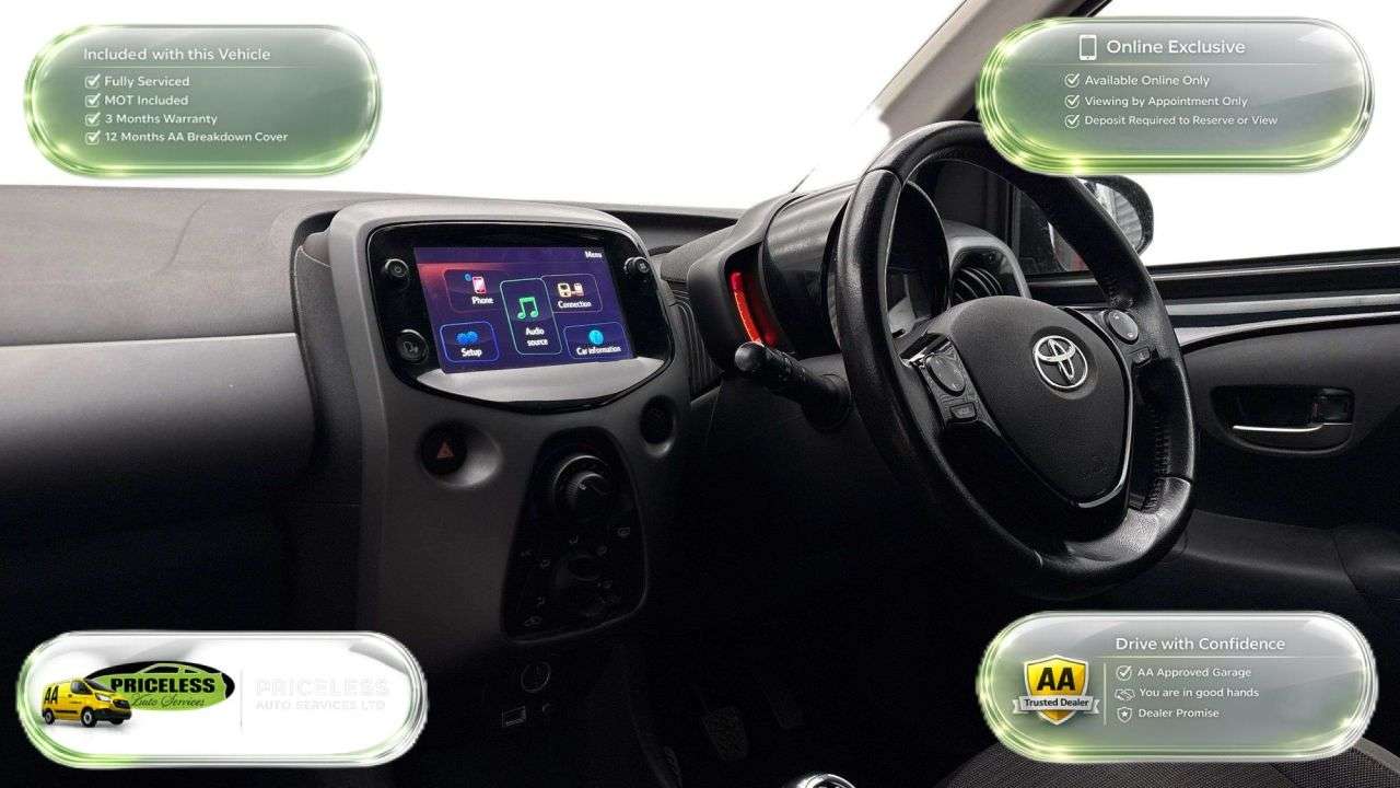 A 2021 TOYOTA AYGO 1.0 VVT-i x-play Hatchback 5dr Petrol Manual Euro 6 (s/s) (71 ps) A 2021 TOYOTA AYGO 1.0 VVT-i x-play Hatchback 5dr Petrol Manual Euro 6 (s/s) (71 ps)