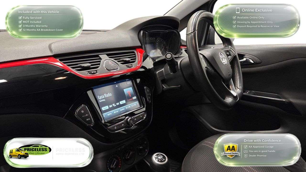 A 2019 VAUXHALL CORSA 1.4i SRi VX Line Nav Black Hatchback 5dr Petrol Manual Euro 6 (s/s) (90 ps) A 2019 VAUXHALL CORSA 1.4i SRi VX Line Nav Black Hatchback 5dr Petrol Manual Euro 6 (s/s) (90 ps)