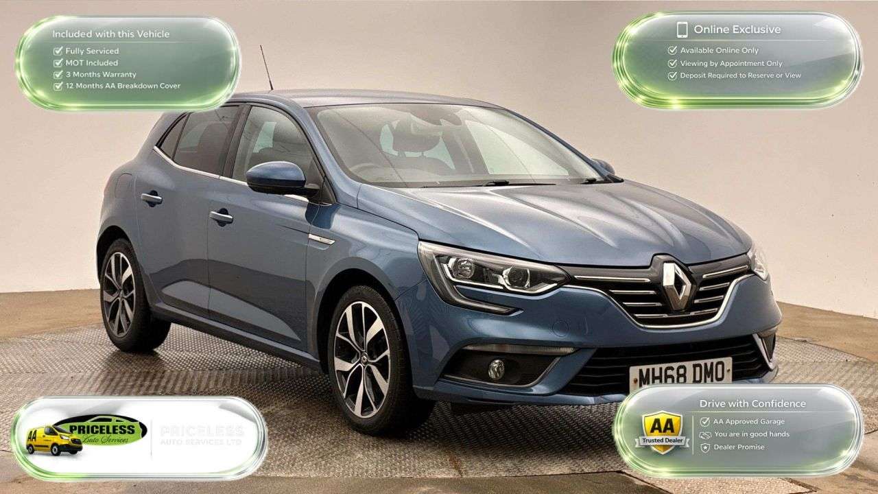 A 2019 RENAULT MEGANE 1.3 TCe Iconic Hatchback 5dr Petrol Manual Euro 6 (s/s) (140 ps) A 2019 RENAULT MEGANE 1.3 TCe Iconic Hatchback 5dr Petrol Manual Euro 6 (s/s) (140 ps)