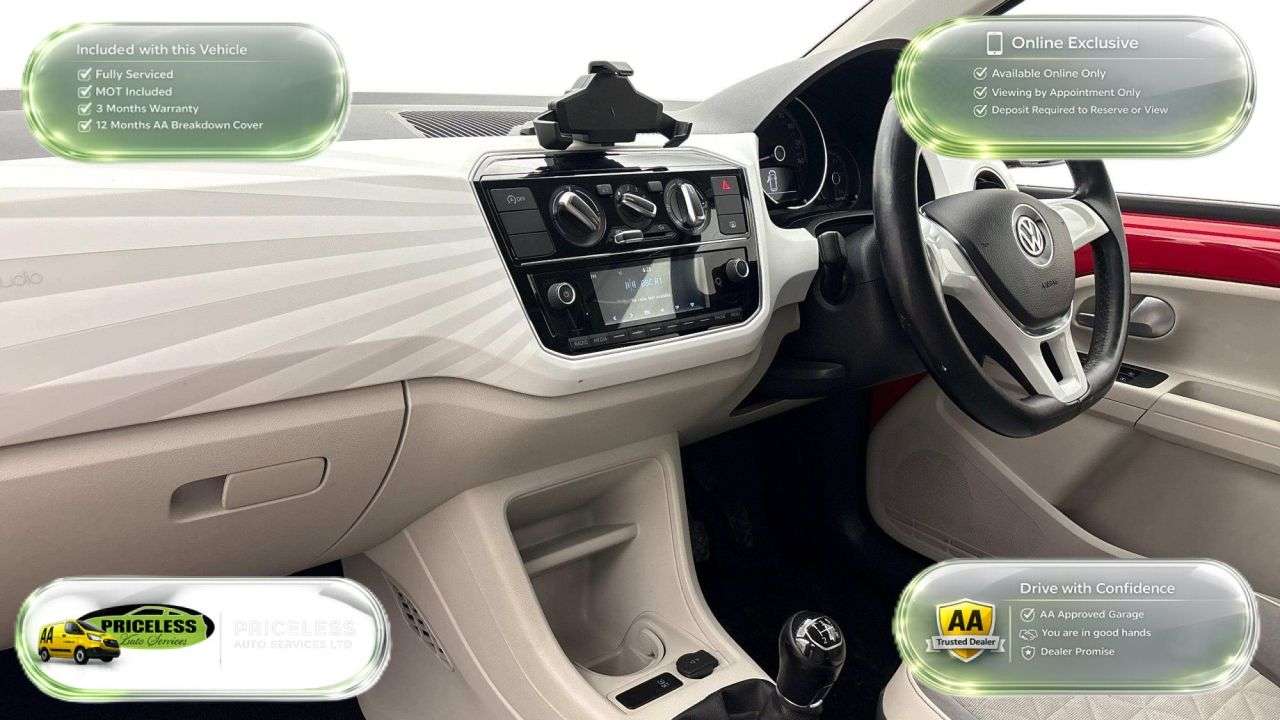 A 2019 VOLKSWAGEN UP! 1.0 up! beats Hatchback 3dr Petrol Manual Euro 6 (s/s) (60 ps) A 2019 VOLKSWAGEN UP! 1.0 up! beats Hatchback 3dr Petrol Manual Euro 6 (s/s) (60 ps)