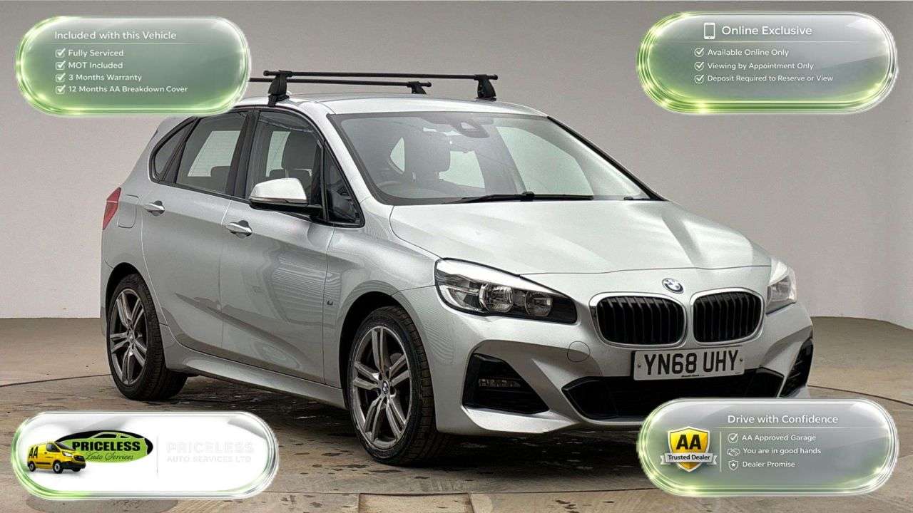A 2018 BMW 2 SERIES ACTIVE TOURER 1.5 218i M Sport MPV 5dr Petrol Manual Euro 6 (s/s) (140 ps) A 2018 BMW 2 SERIES ACTIVE TOURER 1.5 218i M Sport MPV 5dr Petrol Manual Euro 6 (s/s) (140 ps)