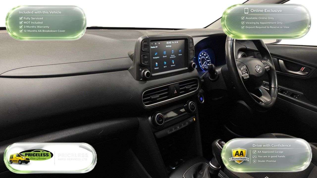 A 2019 HYUNDAI KONA 1.0 T-GDi Premium SUV 5dr Petrol Manual Euro 6 (s/s) (120 ps) A 2019 HYUNDAI KONA 1.0 T-GDi Premium SUV 5dr Petrol Manual Euro 6 (s/s) (120 ps)