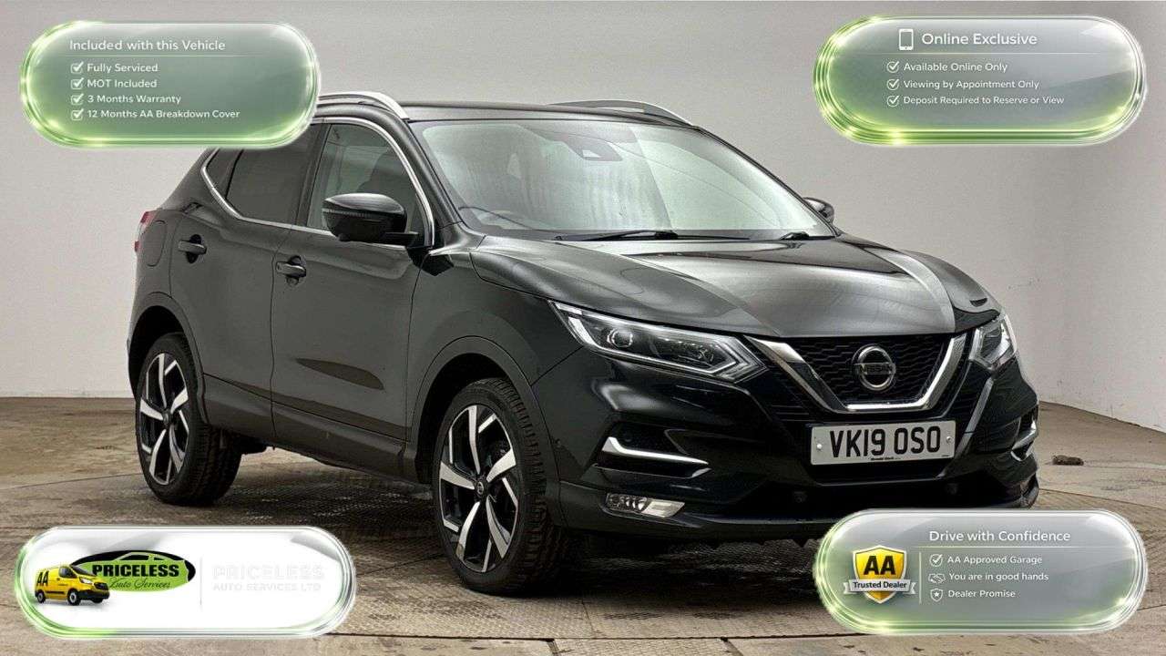 A 2019 NISSAN QASHQAI 1.5 dCi Tekna SUV 5dr Diesel Manual Euro 6 (s/s) (115 ps) A 2019 NISSAN QASHQAI 1.5 dCi Tekna SUV 5dr Diesel Manual Euro 6 (s/s) (115 ps)