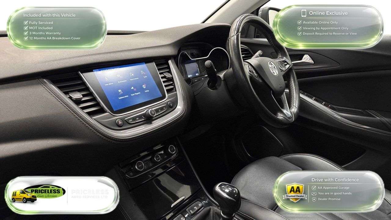 A 2019 VAUXHALL GRANDLAND X 1.2 Turbo Elite Nav SUV 5dr Petrol Manual 6Spd Euro 6 (s/s) (130 ps) A 2019 VAUXHALL GRANDLAND X 1.2 Turbo Elite Nav SUV 5dr Petrol Manual 6Spd Euro 6 (s/s) (130 ps)