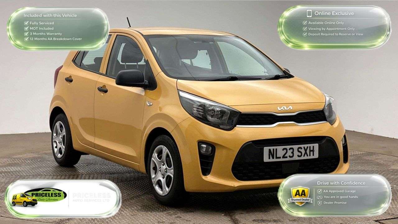 A 2023 KIA PICANTO 1.0 DPi 1 Hatchback 5dr Petrol Manual Euro 6 (s/s) (66 bhp) A 2023 KIA PICANTO 1.0 DPi 1 Hatchback 5dr Petrol Manual Euro 6 (s/s) (66 bhp)