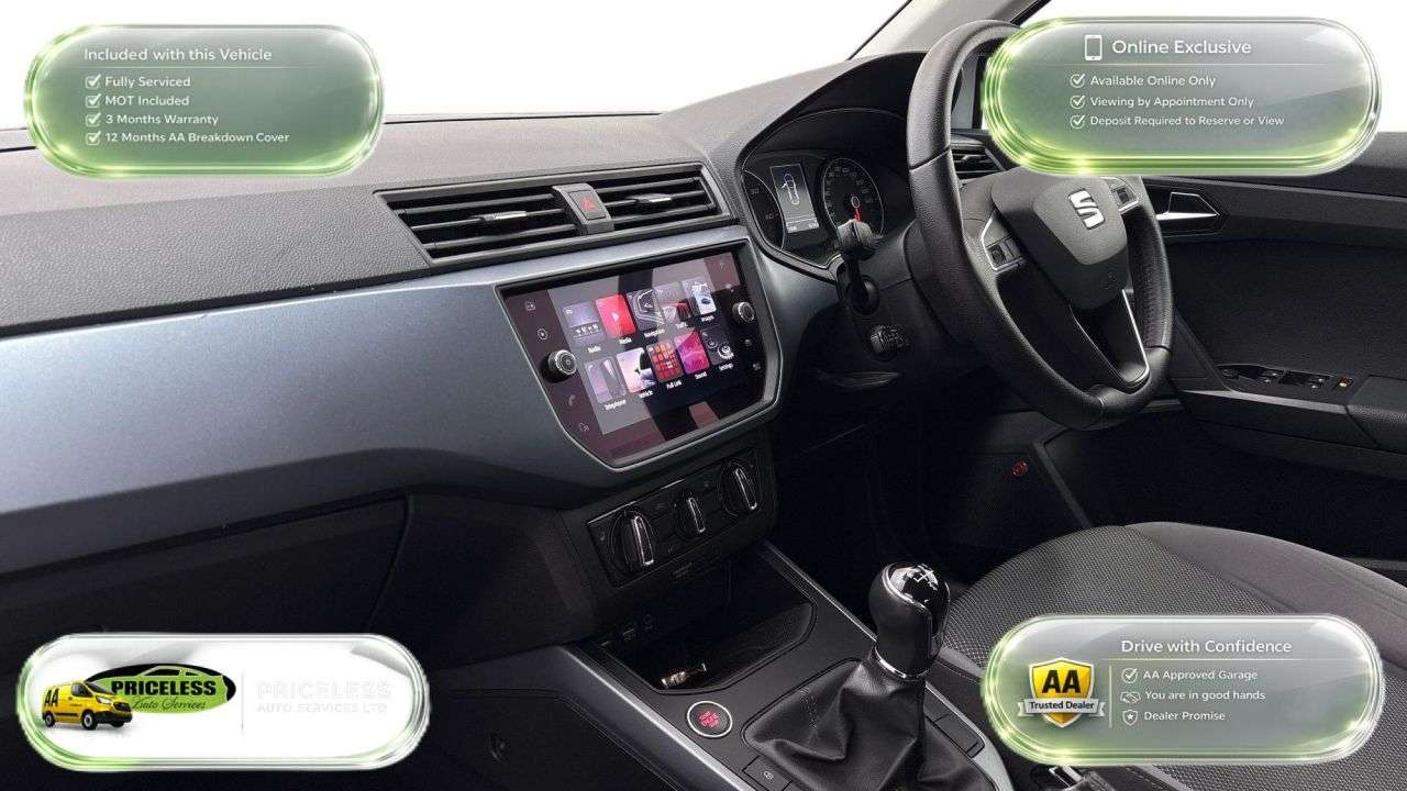 A 2019 SEAT ARONA 1.6 TDI SE Technology Lux SUV 5dr Diesel Manual Euro 6 (s/s) (95 ps) A 2019 SEAT ARONA 1.6 TDI SE Technology Lux SUV 5dr Diesel Manual Euro 6 (s/s) (95 ps)