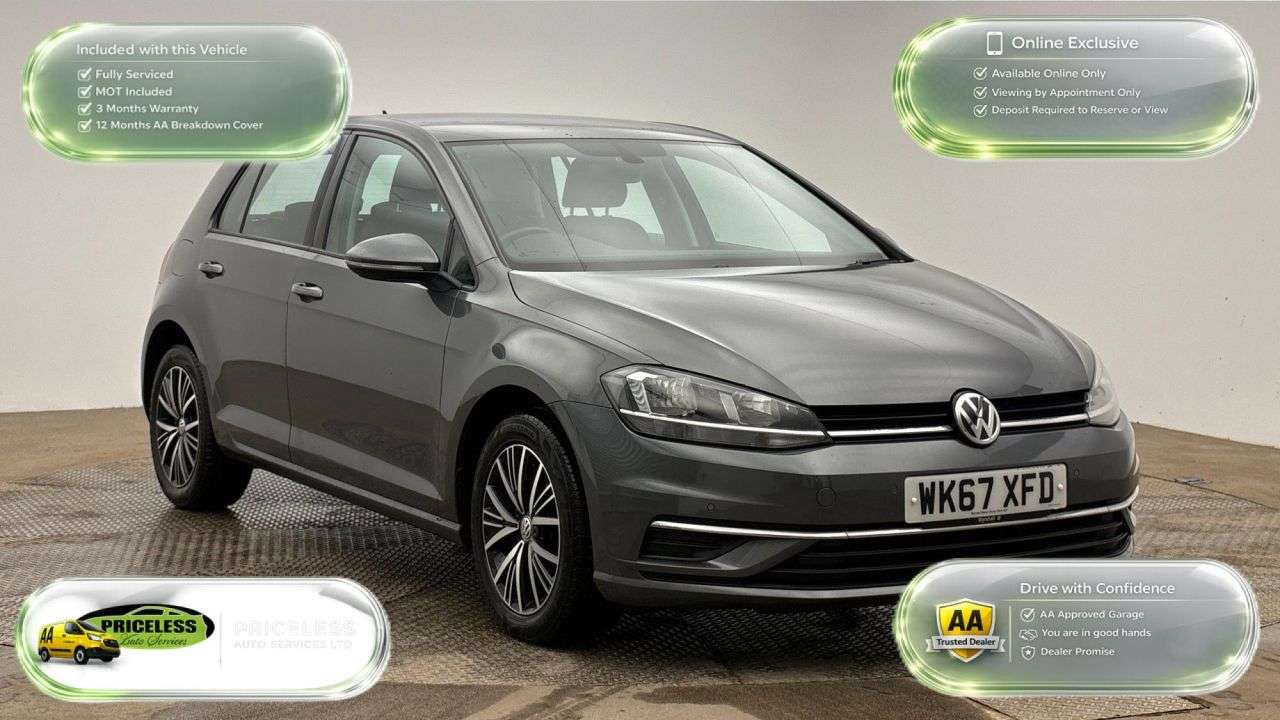 A 2017 VOLKSWAGEN GOLF 1.6 TDI SE Nav Hatchback 5dr Diesel Manual Euro 6 (s/s) (115 ps) A 2017 VOLKSWAGEN GOLF 1.6 TDI SE Nav Hatchback 5dr Diesel Manual Euro 6 (s/s) (115 ps)