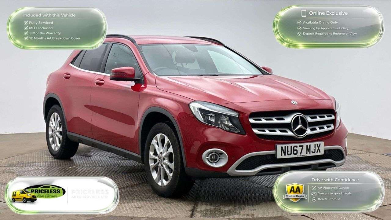 A 2017 MERCEDES-BENZ GLA 2.1 GLA200d SE (Executive) SUV 5dr Diesel Manual Euro 6 (s/s) (136 ps) A 2017 MERCEDES-BENZ GLA 2.1 GLA200d SE (Executive) SUV 5dr Diesel Manual Euro 6 (s/s) (136 ps)