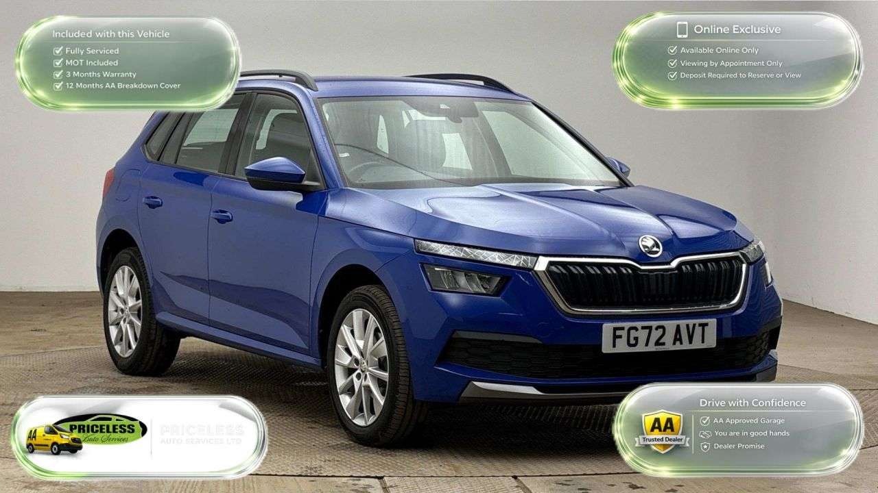 A 2022 SKODA KAMIQ 1.0 TSI SE SUV 5dr Petrol Manual Euro 6 (s/s) (110 ps) A 2022 SKODA KAMIQ 1.0 TSI SE SUV 5dr Petrol Manual Euro 6 (s/s) (110 ps)