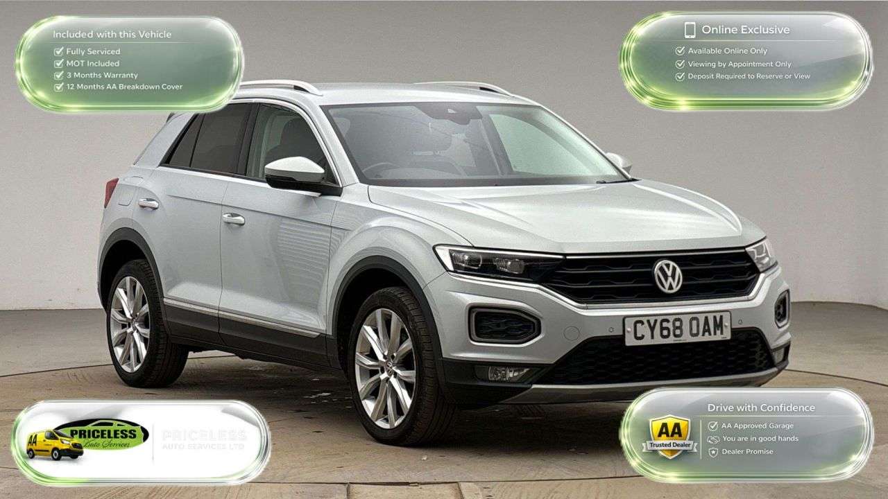 A 2019 VOLKSWAGEN T-ROC 1.6 TDI SEL SUV 5dr Diesel Manual Euro 6 (s/s) (115 ps) A 2019 VOLKSWAGEN T-ROC 1.6 TDI SEL SUV 5dr Diesel Manual Euro 6 (s/s) (115 ps)