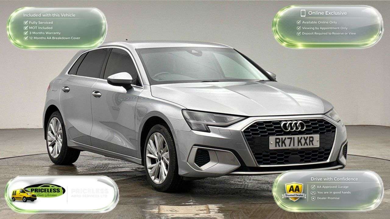 A 2021 AUDI A3 AUTOMATIC 1.4 TFSIe 40 Sport Sportback 5dr Petrol Plug-in Hybrid S Tronic E A 2021 AUDI A3 AUTOMATIC 1.4 TFSIe 40 Sport Sportback 5dr Petrol Plug-in Hybrid S Tronic E