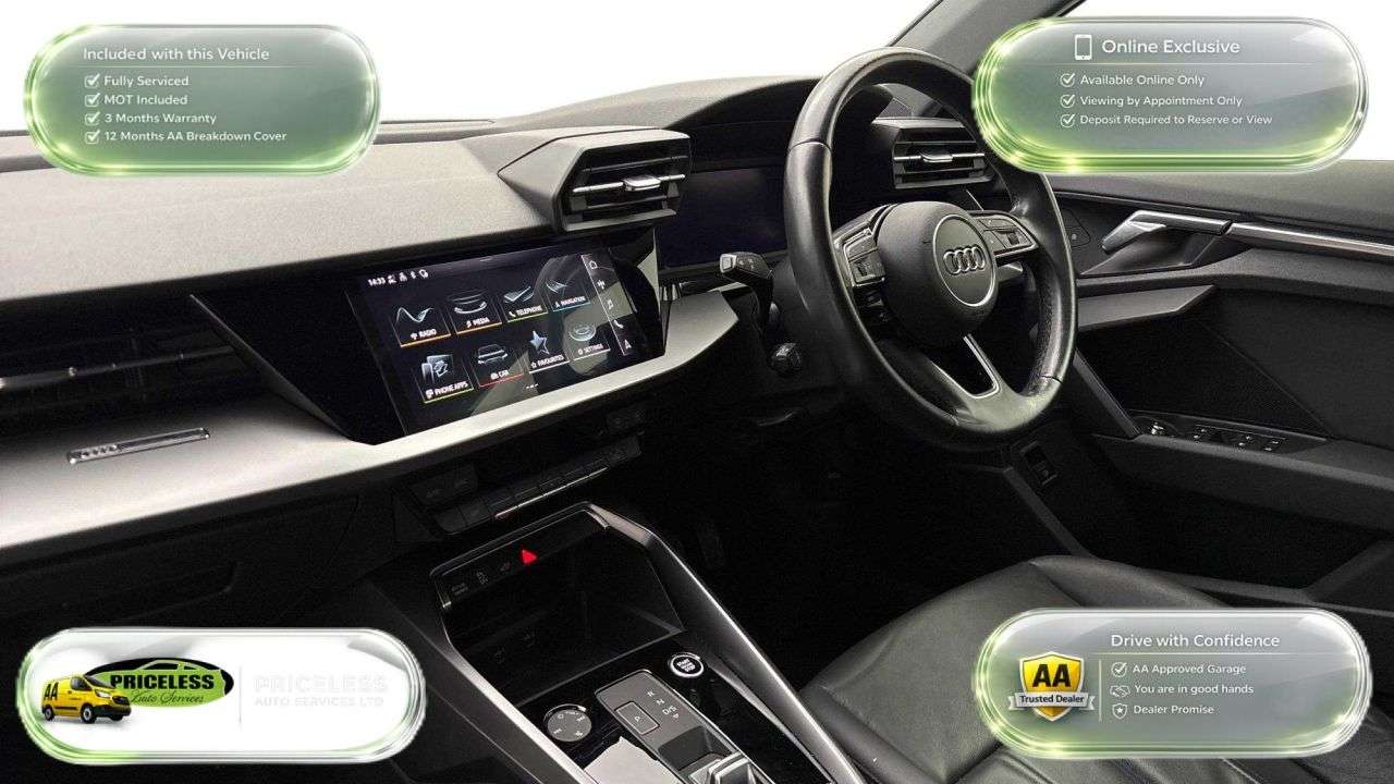 A 2021 AUDI A3 AUTOMATIC 1.4 TFSIe 40 Sport Sportback 5dr Petrol Plug-in Hybrid S Tronic E A 2021 AUDI A3 AUTOMATIC 1.4 TFSIe 40 Sport Sportback 5dr Petrol Plug-in Hybrid S Tronic E