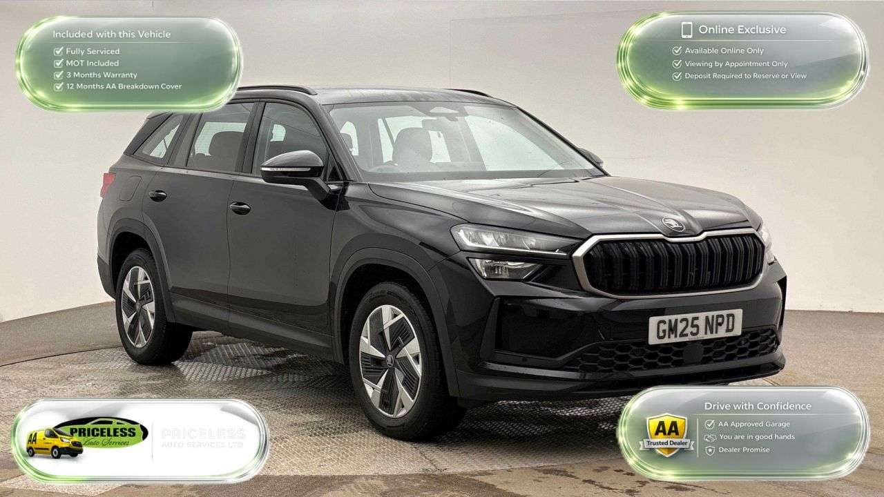 A 2025 SKODA KODIAQ AUTOMATIC 2.0 TDI SE SUV 5dr Diesel DSG Euro 6 (s/s) (7 Seat) (150 ps) A 2025 SKODA KODIAQ AUTOMATIC 2.0 TDI SE SUV 5dr Diesel DSG Euro 6 (s/s) (7 Seat) (150 ps)