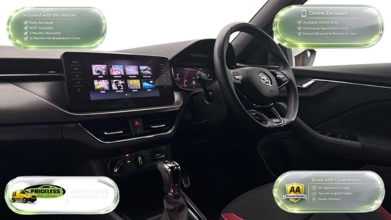 A 2022 SKODA KAMIQ AUTOMATIC 1.5 TSI ACT Monte Carlo SUV 5dr Petrol DSG Euro 6 (s/s) (150 ps) A 2022 SKODA KAMIQ AUTOMATIC 1.5 TSI ACT Monte Carlo SUV 5dr Petrol DSG Euro 6 (s/s) (150 ps)