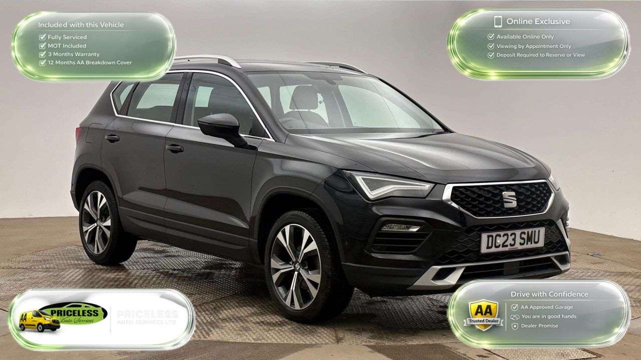 A 2023 SEAT ATECA 1.5 TSI EVO SE Technology SUV 5dr Petrol Manual Euro 6 (s/s) (150 ps) A 2023 SEAT ATECA 1.5 TSI EVO SE Technology SUV 5dr Petrol Manual Euro 6 (s/s) (150 ps)