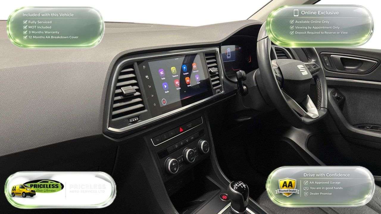 A 2023 SEAT ATECA 1.5 TSI EVO SE Technology SUV 5dr Petrol Manual Euro 6 (s/s) (150 ps) A 2023 SEAT ATECA 1.5 TSI EVO SE Technology SUV 5dr Petrol Manual Euro 6 (s/s) (150 ps)