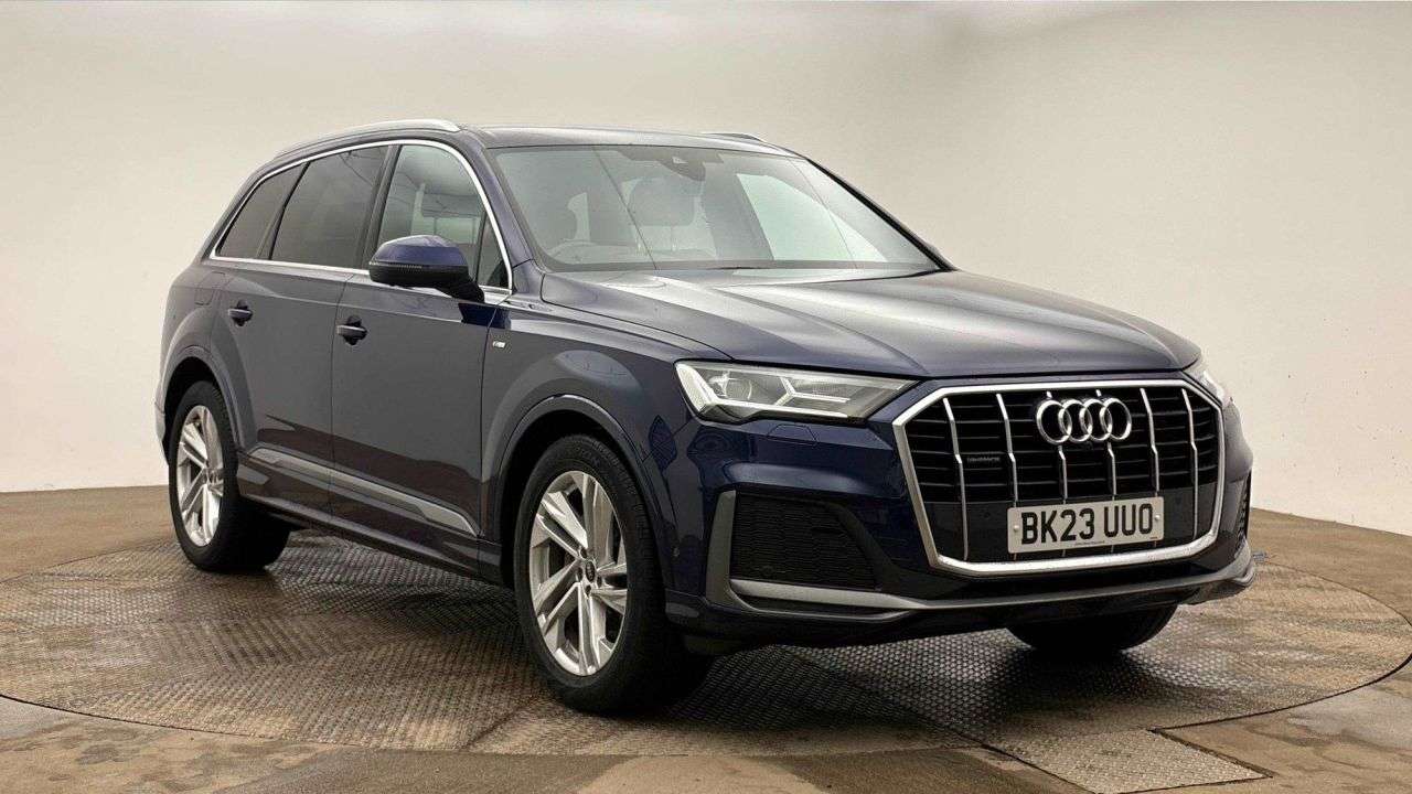 A 2023 AUDI Q7 AUTOMATIC 3.0 TDI V6 50 S line SUV 5dr Diesel Tiptronic quattro Euro 6 (s/s A 2023 AUDI Q7 AUTOMATIC 3.0 TDI V6 50 S line SUV 5dr Diesel Tiptronic quattro Euro 6 (s/s