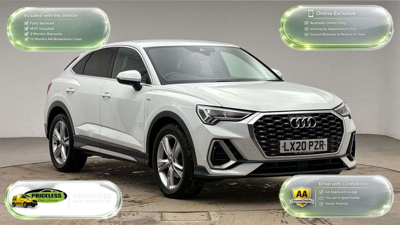 A 2020 AUDI Q3 AUTOMATIC 1.5 TFSI CoD 35 S line Sportback 5dr Petrol S Tronic Euro 6 (s/s) A 2020 AUDI Q3 AUTOMATIC 1.5 TFSI CoD 35 S line Sportback 5dr Petrol S Tronic Euro 6 (s/s)