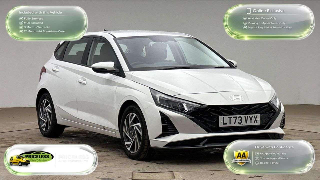 A 2023 HYUNDAI I20 AUTOMATIC 1.0 T-GDi Advance Hatchback 5dr Petrol DCT Euro 6 (s/s) (100 ps) A 2023 HYUNDAI I20 AUTOMATIC 1.0 T-GDi Advance Hatchback 5dr Petrol DCT Euro 6 (s/s) (100 ps)