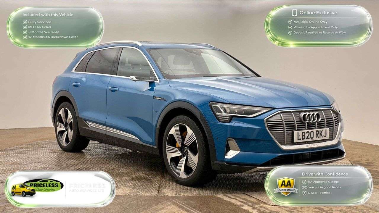 A 2020 AUDI E-TRON AUTOMATIC 55 Edition 1 SUV 5dr Electric Auto quattro 95kWh (408 ps) A 2020 AUDI E-TRON AUTOMATIC 55 Edition 1 SUV 5dr Electric Auto quattro 95kWh (408 ps)